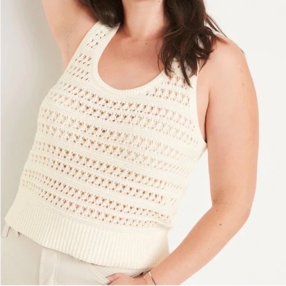 Old Navy Cropped Knot sweater tank - Picture 1 of 2